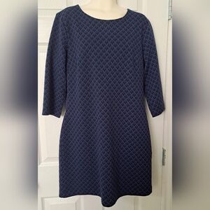 Banana Republic Blue/Black Knit Dress